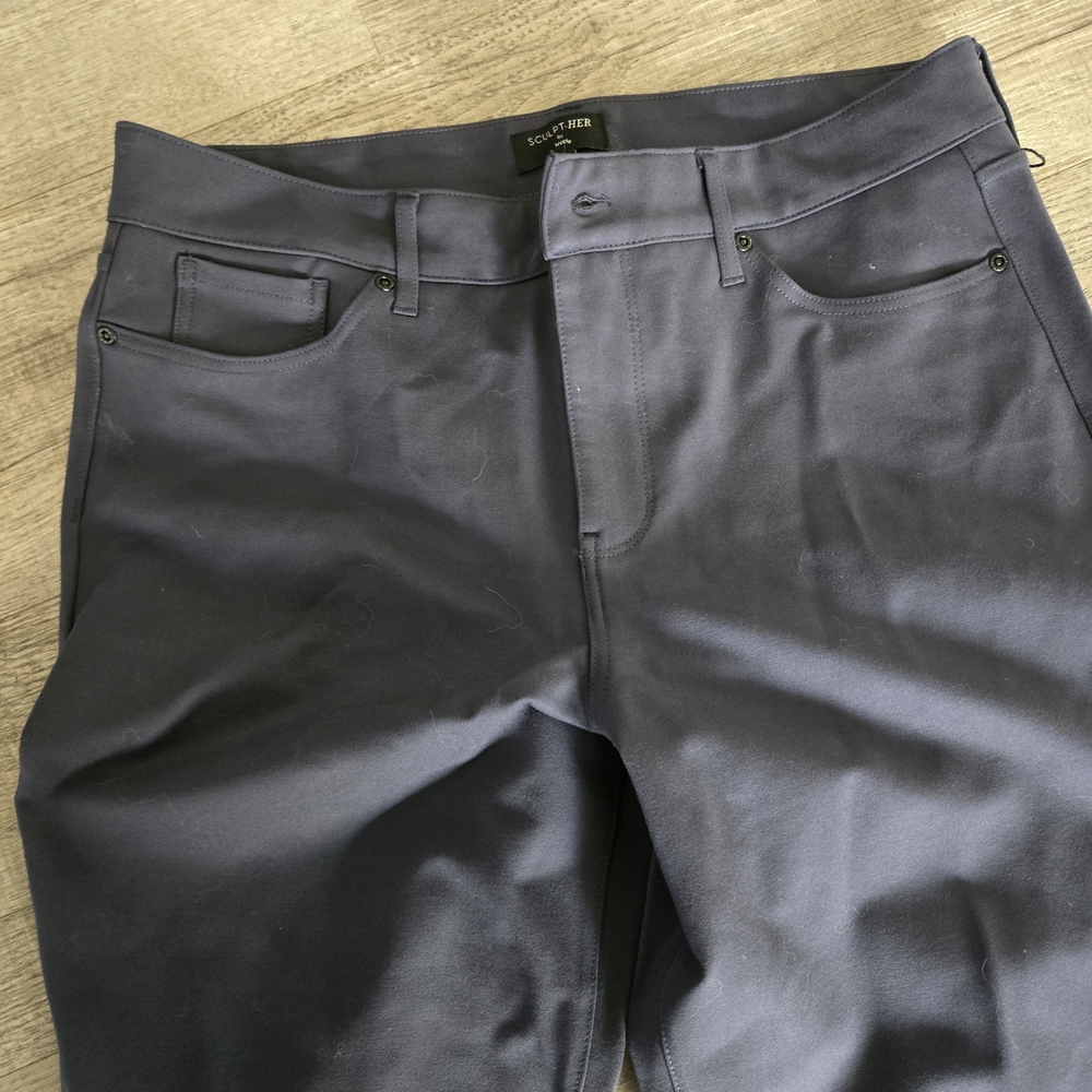 Dark Navy Straight-Leg Dress Pants - Picture 2 of 6